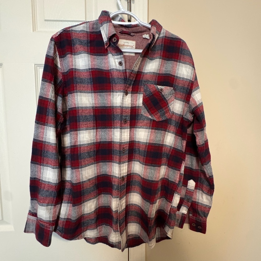 Weatherproof Vintage Red and White Shirt